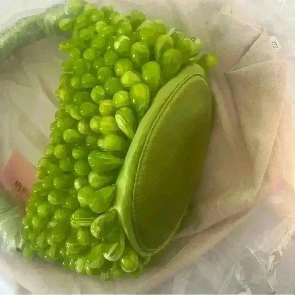 Cult Gaia Gia Beaded Satin Shoulder Bag - Picture 6 of 10